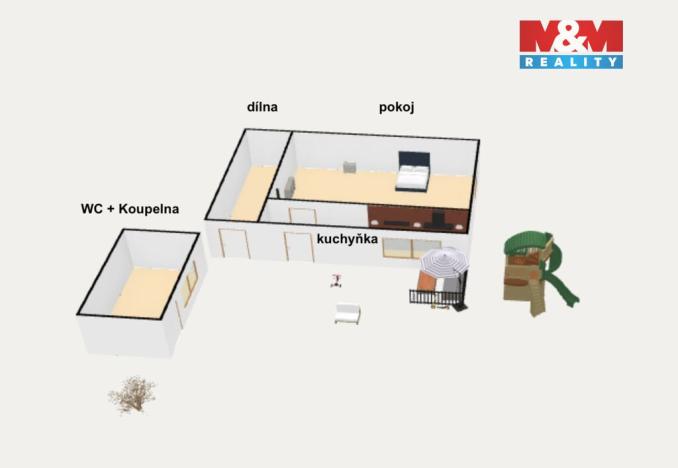 Prodej chaty, Hořice, 35 m2