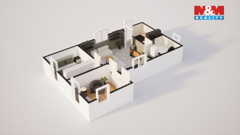 Prodej chaty, Velké Chvojno - Žďár, 45 m2