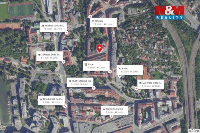 Prodej bytu 2+kk, Praha - Libeň, Andrštova, 49 m2