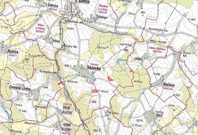 Prodej louky, Sázavka, 20763 m2