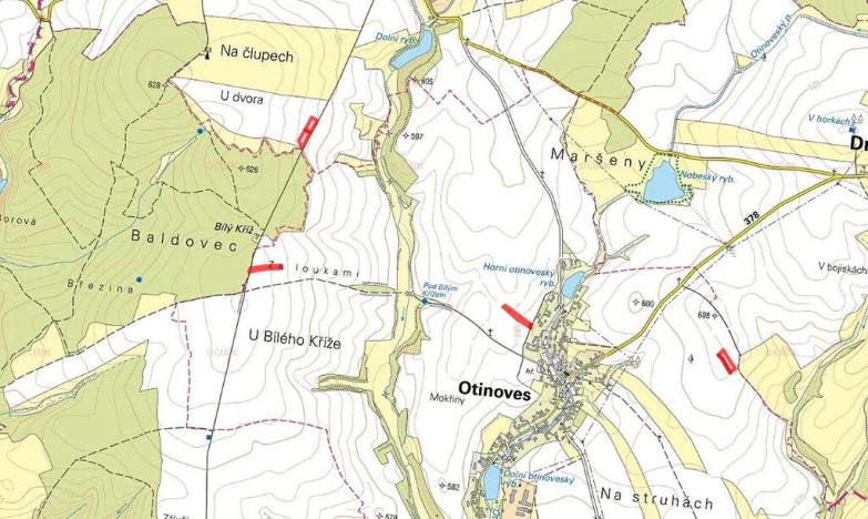 Prodej pole, Otinoves, 5196 m2