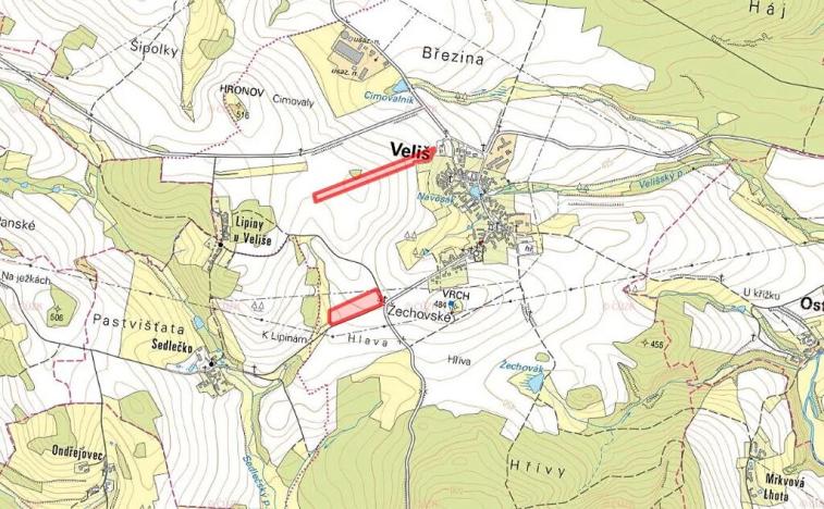 Prodej pole, Veliš, 49646 m2