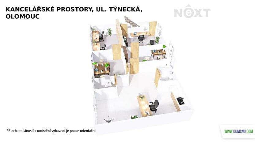 Pronájem kanceláře, Olomouc, Týnecká, 100 m2