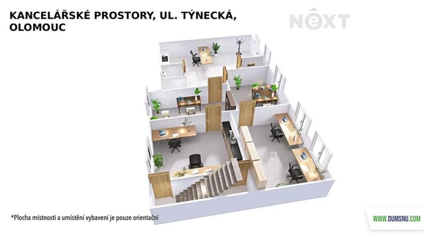 Pronájem kanceláře, Olomouc, Týnecká, 100 m2