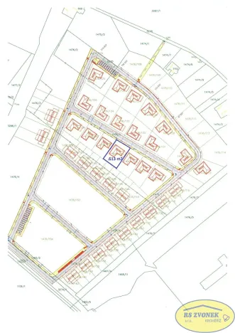 Prodej pozemku pro bydlení, Kroměříž, Obvodová, 613 m2