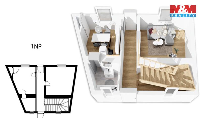 Prodej rodinného domu, Rakovník - Rakovník II, Smetanova, 75 m2