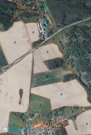 Prodej pozemku, Přešťovice - Brusy, 828 m2