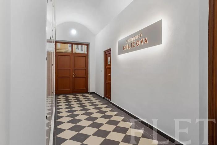 Pronájem bytu 1+kk, Praha - Žižkov, Milíčova, 29 m2