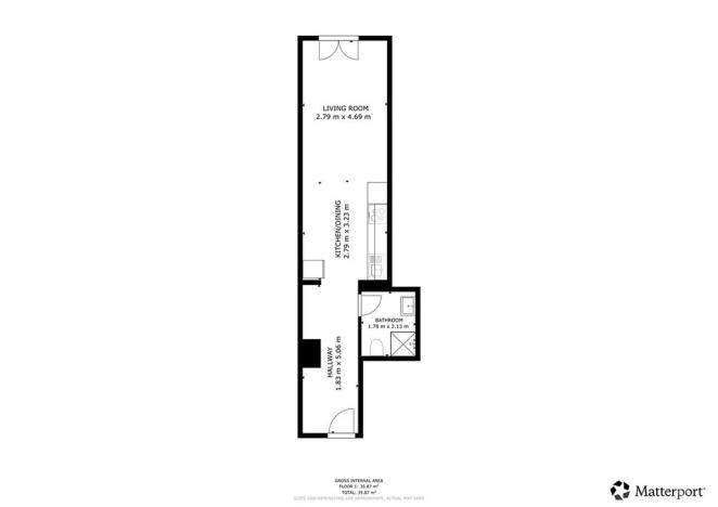 Pronájem bytu 1+kk, Praha - Hostavice, Českobrodská, 36 m2