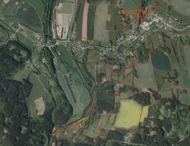 Prodej pozemku, Hostinné, 3488 m2