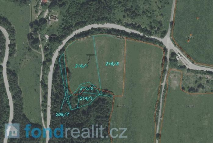 Prodej pole, Přídolí - Všeměry, 13471 m2