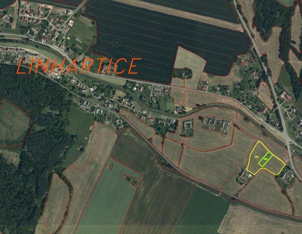Prodej pozemku, Linhartice, 15629 m2