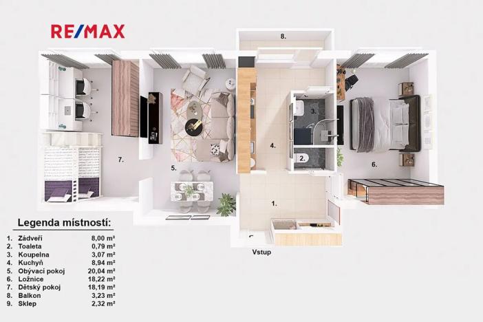 Prodej bytu 3+1, Jindřichův Hradec, sídliště U Nádraží, 77 m2