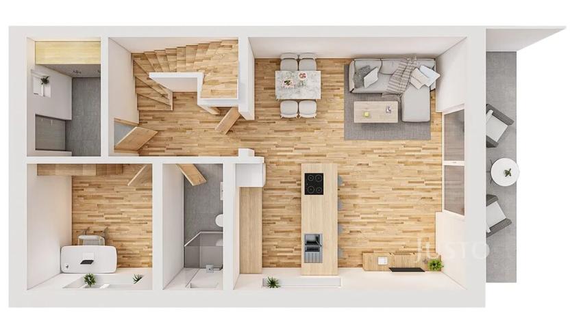 Prodej rodinného domu, Boršov nad Vltavou, Severní, 121 m2