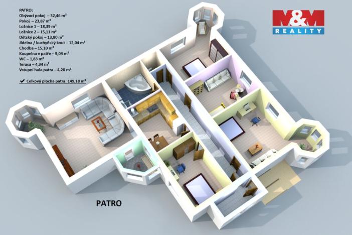 Prodej rodinného domu, Praha - Horní Počernice, Dobrošovská, 295 m2