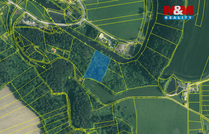 Prodej lesa, Římov - Branišovice, 6543 m2