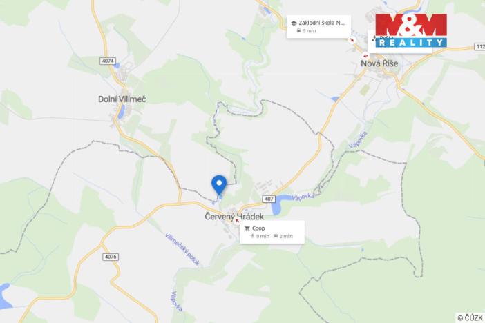 Prodej pozemku pro bydlení, Červený Hrádek, 4319 m2