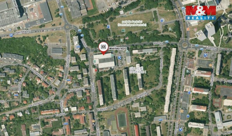 Prodej garážového stání, Praha - Podolí, Milevská, 10 m2