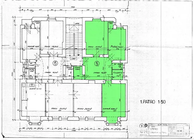 Pronájem bytu 3+kk, Praha - Vinohrady, Mánesova, 80 m2
