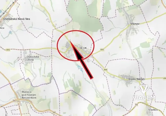 Prodej zahrady, Hluk, 900 m2