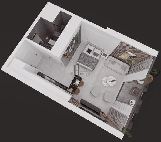 Prodej bytu 1+kk, Trikomo, Kypr, 47 m2