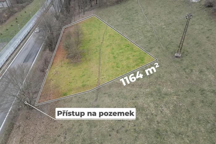Prodej komerčního pozemku, Vsetín, 1164 m2