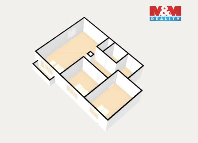 Prodej bytu 3+kk, Orlová - Lutyně, Školní, 67 m2