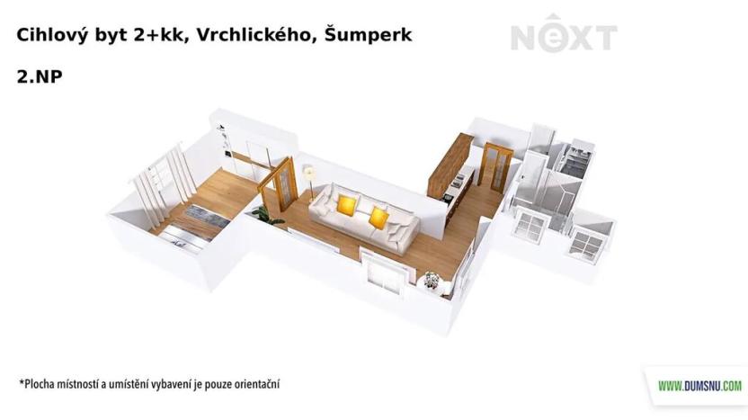 Prodej bytu 2+kk, Šumperk, Vrchlického, 50 m2