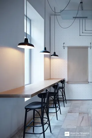 Pronájem restaurace, Praha - Karlín, Březinova, 87 m2