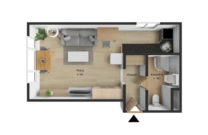 Prodej bytu 1+kk, Ostrava, Karola Šmidkeho, 28 m2