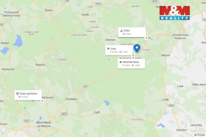 Prodej pozemku pro bydlení, Věcov - Roženecké Paseky, 4338 m2