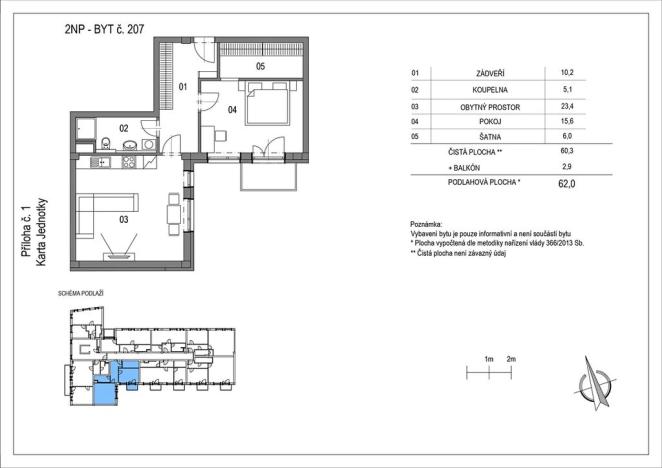 Prodej bytu 2+kk, Brno, Na pískové cestě, 62 m2