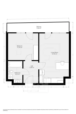 Pronájem bytu 2+kk, Praha - Žižkov, Olgy Havlové, 46 m2