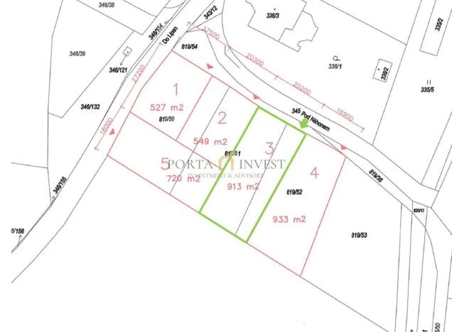 Prodej pozemku pro bydlení, Praha - Kolovraty, Pod Náhonem, 913 m2