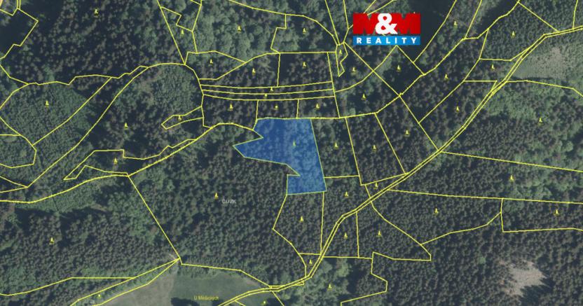 Prodej lesa, Lužná, 5438 m2