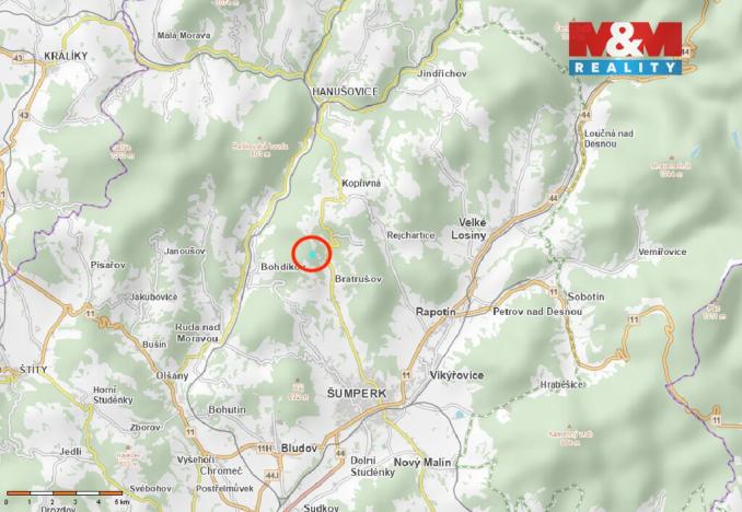 Prodej lesa, Bratrušov, 19245 m2