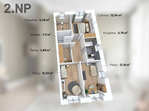 Prodej rodinného domu, Praha - Řepy, Otlíkovská, 125 m2