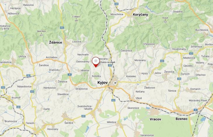 Prodej pole, Ostrovánky, 1633 m2