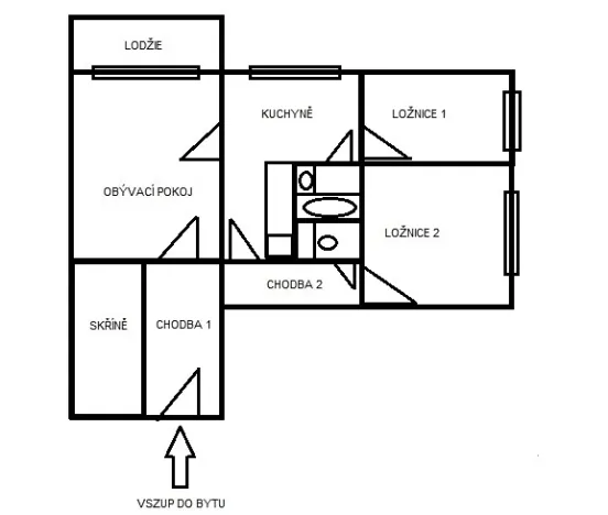 Prodej bytu 3+1, Říčany, Komenského náměstí, 62 m2