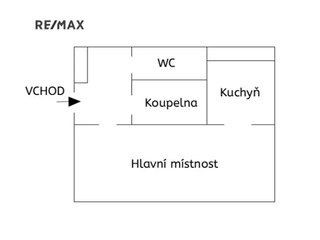 Pronájem bytu 1+kk, Praha - Chodov, Brodského, 30 m2