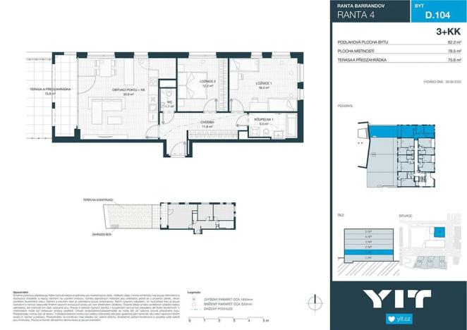 Prodej bytu 3+kk, Praha - Hlubočepy, Wassermannova, 79 m2