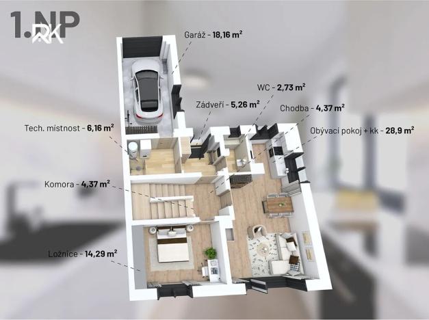 Prodej rodinného domu, Veltruby, K zastávce, 152 m2