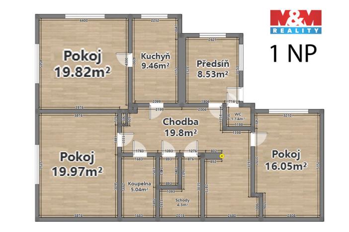 Prodej rodinného domu, Hořovice, 9. května, 120 m2
