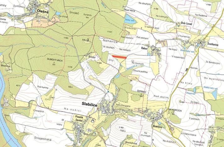 Prodej pole, Bernartice, 7888 m2