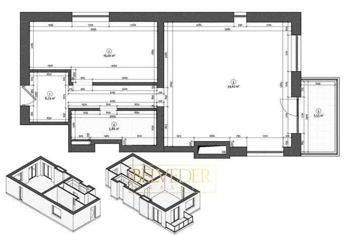 Prodej bytu 2+kk, Teplice, Albrechtova, 70 m2