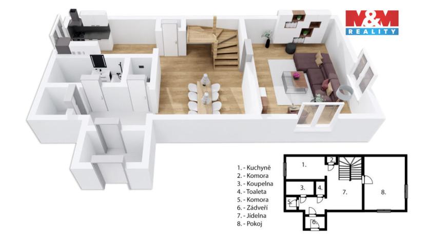 Prodej rodinného domu, Sobkovice, 176 m2