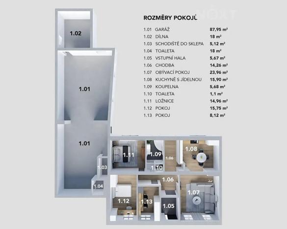 Prodej rodinného domu, Boleradice, 105 m2