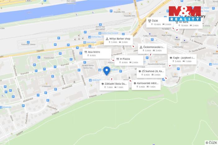 Pronájem obchodního prostoru, Karlovy Vary, Moskevská, 70 m2