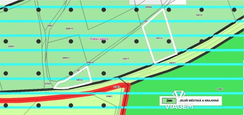 Prodej pole, Praha - Lipence, 2069 m2