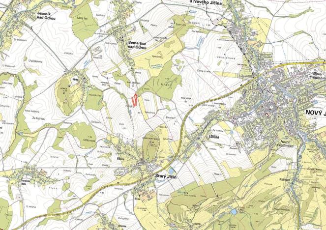 Prodej pole, Starý Jičín, 19908 m2